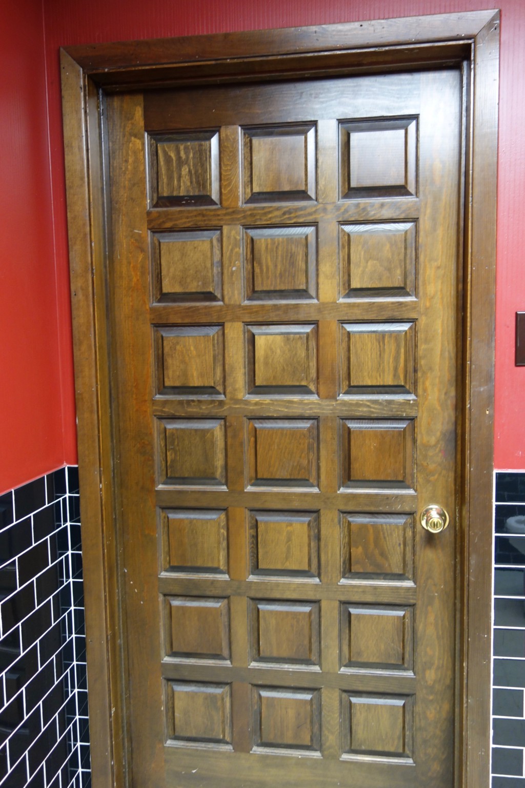 Restroom door