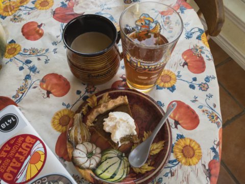 Coffee, Pumpkin Pie, and Pumpkin Latte Beer