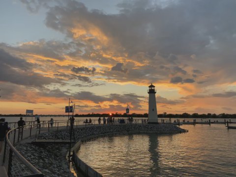 sunset on Lake Ray Hubbard