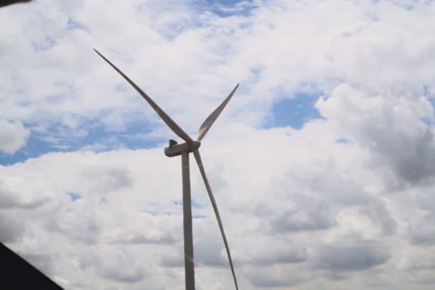 the giant wind turbine