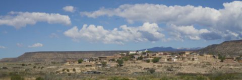 New Mexican adobe village