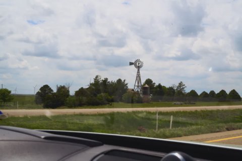 a conspicuous windmill