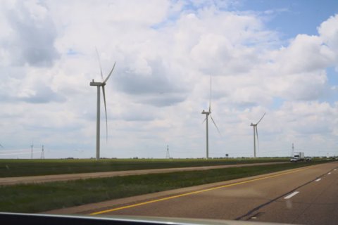 Texas wind turbines